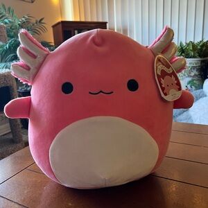 NWT 12” Limited Edition Archie the Hot Pink Axolotl Squishmallow 💖